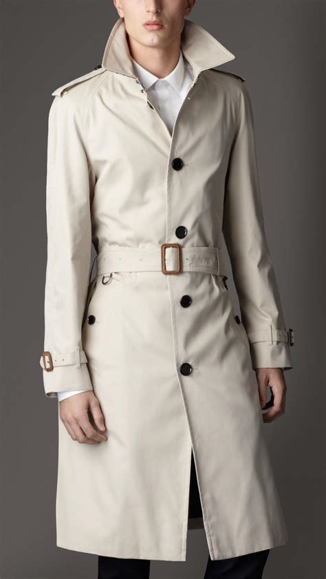 burberry gabardine trench coat mens buy leather detail|burberry gabardine trench coats men's.